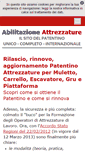 Mobile Screenshot of abilitazioneattrezzature.com