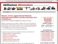 Tablet Screenshot of abilitazioneattrezzature.com